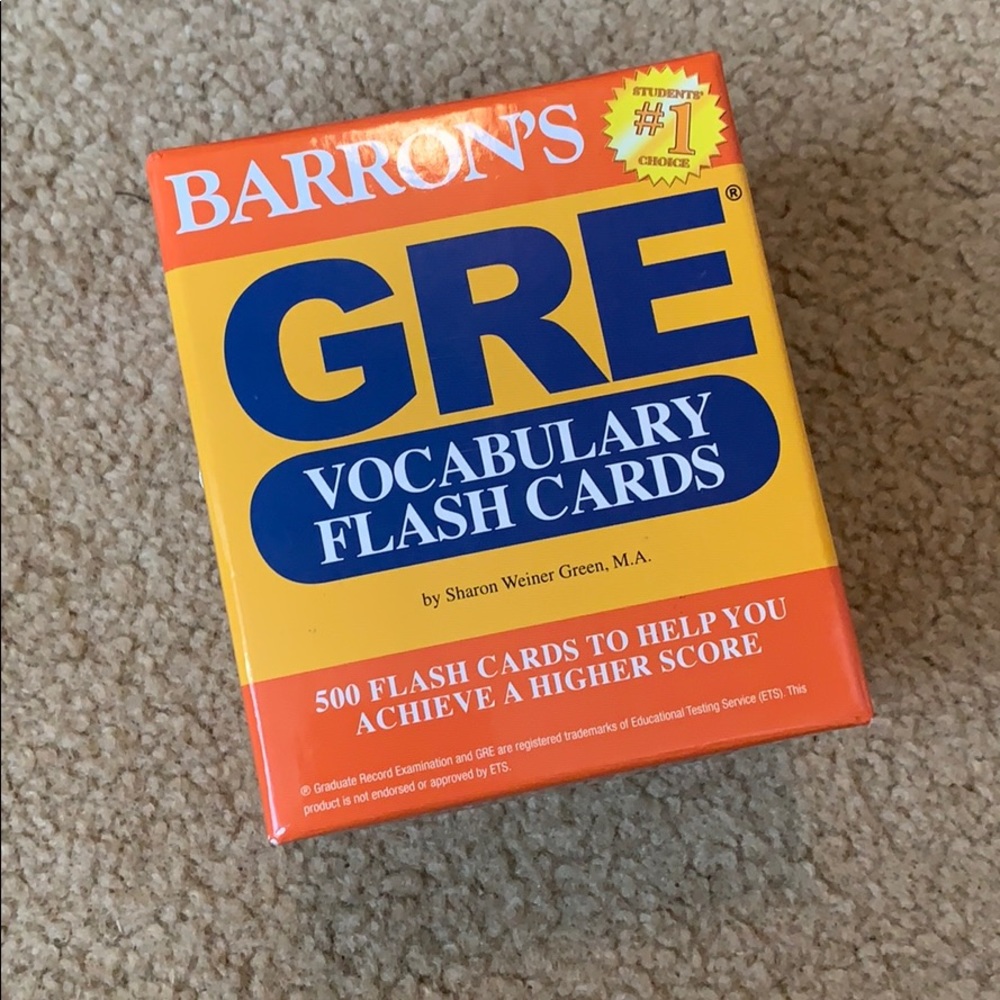 GRE Prep Books & Flashcards